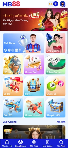 Tải APP MB88 IOS